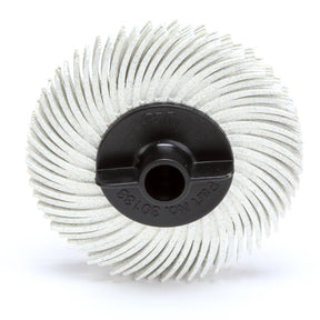 3M RB-ZB Scotch-Brite Radial Bristle Disc, 120 Grit, White, 2 in x 3/8 in, Thin Bristle, Center Hole (7100138294) (80 Pack)