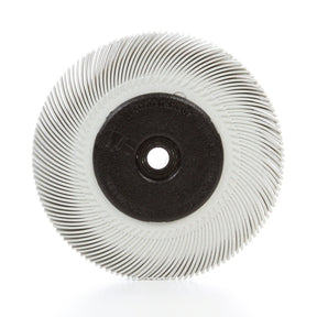 3M BB-ZB Scotch-Brite Radial Bristle Brush with Adapter, 120 Grit, White, 6 in x 7/16 in (7100138298) (5 Pack)