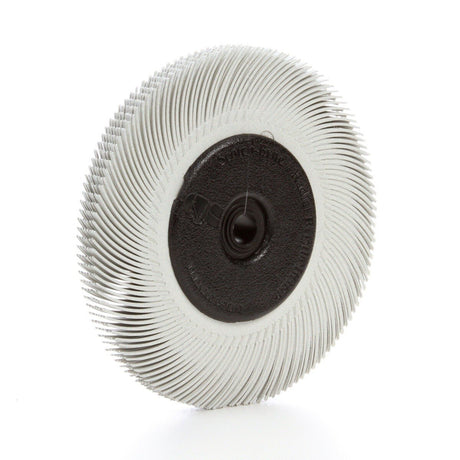 3M BB-ZB Scotch-Brite Radial Bristle Brush with Adapter, 120 Grit, White, 6 in x 7/16 in (7100138298) (5 Pack) - 2