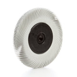 3M BB-ZB Scotch-Brite Radial Bristle Brush with Adapter, 120 Grit, White, 6 in x 7/16 in (7100138298) (5 Pack) - 2