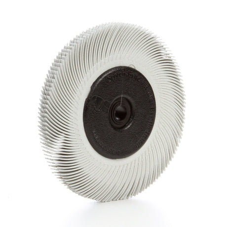 3M BB-ZB Scotch-Brite Radial Bristle Brush with Adapter, 120 Grit, White, 6 in x 7/16 in (7100138298) (5 Pack) - 2