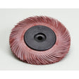 3M Scotch-Brite Radial Bristle Brush Replacement Disc, 220 Grit, Type C, Red, 6 in x 1 in, Refill, without Adaptor (7100138302) (80 Pack)