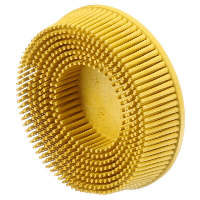 3M RD-ZB Scotch-Brite Roloc Bristle Disc, 3 in x 5/8 in, Tapered, P80, Yellow, TR (7100138320) (40 Pack)