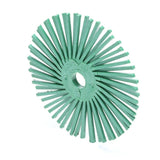 3M RB-ZB Scotch-Brite Radial Bristle Disc, Center Hole, Ceramic, Grit 50, Green, 3 in x 3/8 in (7100138323) (40 Pack) - 3
