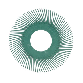 3M Scotch-Brite Radial Bristle Brush Replacement Disc, T-A 50 Refill, Ceramic 50 Grit, Green, 6 in, Center Hole (7100138327) (80 Pack)