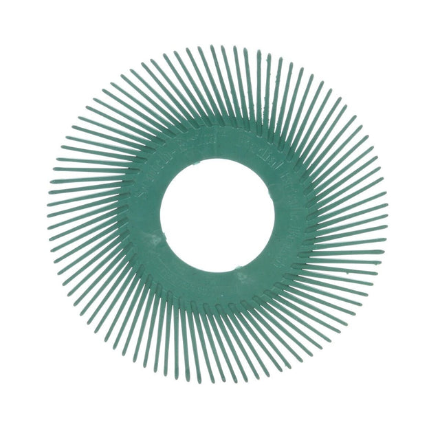 3M Scotch-Brite Radial Bristle Brush Replacement Disc, T-A 50 Refill, Ceramic 50 Grit, Green, 6 in, Center Hole (7100138327) (80 Pack)