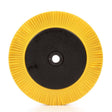 3M BB-ZB Scotch-Brite Radial Bristle Brush, Ceramic Aluminum Oxide, 80 Grit, Yellow, 8 in x 1 in x 1-1/4 in, 6000 rpm, With Flange (7100138333) (2 Pack)