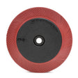 3M BB-ZB Scotch-Brite Radial Bristle Brush, Ceramic Aluminum Oxide, 220 Grit, Red, 7 5/8 in x 1 in x 1-1/4 in, 6000 rpm, with Flange (7100138335) (2 Pack)