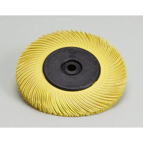 3M BB-ZB Scotch-Brite Radial Bristle Brush 80 Grit Yellow 7-5-8 in x 1 in (7100138337) (2 Pack)
