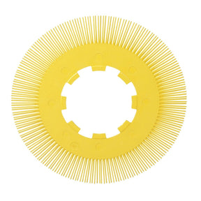 3M Scotch-Brite Radial Bristle Brush Replacement Disc, T-S 80 Refill, Ceramic, 80 Grit, Yellow, 8 in (7100138340)