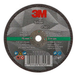 3M 87457 Silver Cut-Off Wheel 60+ T1 3" x 0.035" x 1/4" (7100138406) (25 Pack) - 3