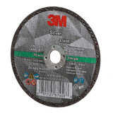 3M 87458 Silver Cut-Off Wheel T1, 3 in x .035 in x 3/8 in for Pipe Cutting on Stainless and Mild Steel (7100139208) (50 Pack) - 3