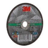 3M 87458 Silver Cut-Off Wheel T1, 3 in x .035 in x 3/8 in for Pipe Cutting on Stainless and Mild Steel (7100139208) (25 Pack) - 4