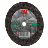 3M 87461 Silver Cut-Off Wheel 60+ T1, Precision Shaped Grain, Black, 4 in x 1/32 in x 3/8 in (7100139214) (50 Pack)
