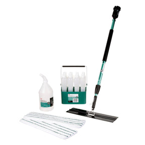 3M Easy Scrub Express Starter Kit with Mop Handle Pole 16 in Mop Pad Holder 12 Bottles and Caddy 2 Flat Mop Pads and 1/2 Gallon Pour Jug (7100139536)