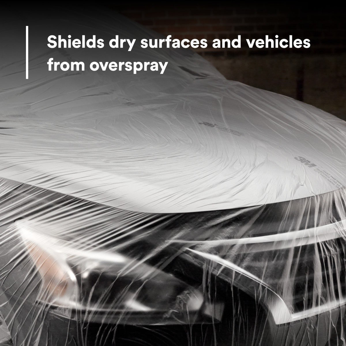 3M 06728 Scotch Premium Plastic Overspray Protective Sheeting with 233+ Masking Tape 36 mm, Transparent, HDPE, Tear Resistant, 16 ft x 400 ft (7100139893) - 4