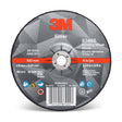 3M 87455 Silver Depressed Center Grinding Wheel, 36+, T27, 4 in x 1/4 in x 3/8 in (7100141077) (10 Pack)