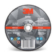 3M 87455 Silver Depressed Center Grinding Wheel, 36+, T27, 4 in x 1/4 in x 3/8 in (7100141077) (20 Pack)