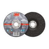 3M 87454 Silver Depressed Center Grinding Wheel T27 5 in x 1/4 in x 7/8 in for Deburring and Heavy Stock Removal on Steel (7100141078) (20 Pack) - 2