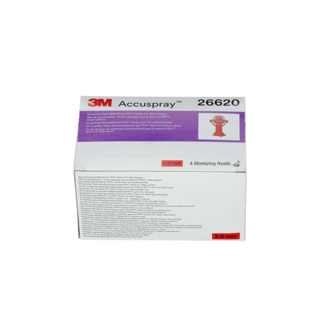 3M 26620 Accuspray Atomizing Head Refill Pack for PPS Series 2.0, Red, 2.0 mm (7100141414) (24 Pack) - 4