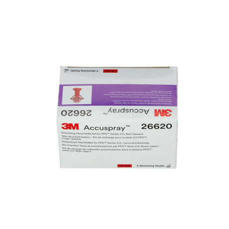 3M 26620 Accuspray Atomizing Head Refill Pack for PPS Series 2.0, Red, 2.0 mm (7100141414) (24 Pack) - 5