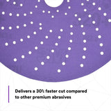 3M 737U 31483 Cubitron II Hookit Clean Sanding Abrasive Disc, 6 in, 320+, Purple (7100141496) (200 Pack) - 3
