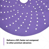 3M 737U 31483 Cubitron II Hookit Clean Sanding Abrasive Disc, 6 in, 320+, Purple (7100141496) (50 Pack) - 3