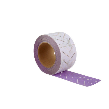 3M 737U Cubitron II Hookit Clean Sanding Sheet Roll, Multi-Hole, 400+, Purple, 70 mm x 12 m (34450) (7100141523)  - (5Pack) - 5