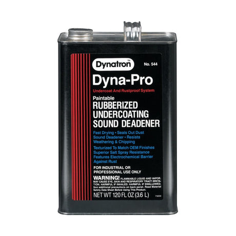 3M Dynatron Dyna-Pro Paintable Rubberized Undercoating, Black, 1 Gallon (00544) (7100142943)  - (4Pack)