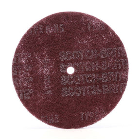 3M HS-DC High Strength Surface Conditioning Disc, 4 in x 1/2 in A Very Fine, Maroon for Cleaning and Deburring (7100143478) (150 Pack)