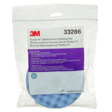 3M 33286 Ultrafine Foam Polishing Pad, Blue, Double Sided Waffle Face, 6 in for Automotive (7100145279)  - (6 Pack)