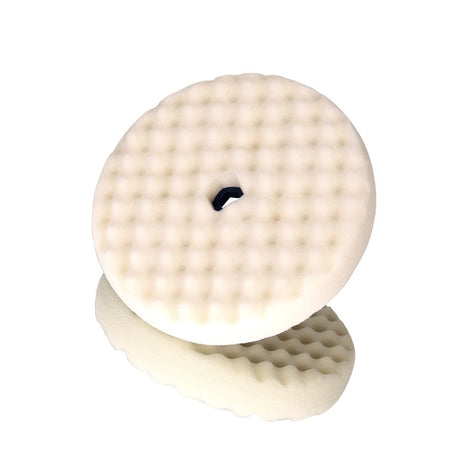 3M Perfect-It Hookit Foam Compounding Pad, Waffle, Medium, White, 8 in, 2-Sided (05706) (7100145280)  - (6Pack)