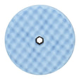 3M 05708 Hookit Ultrafine Foam Polishing Pad, Double Sided Quick Connect, Waffle Face, Blue, 8 in (7100145281)  - (6 Pack)