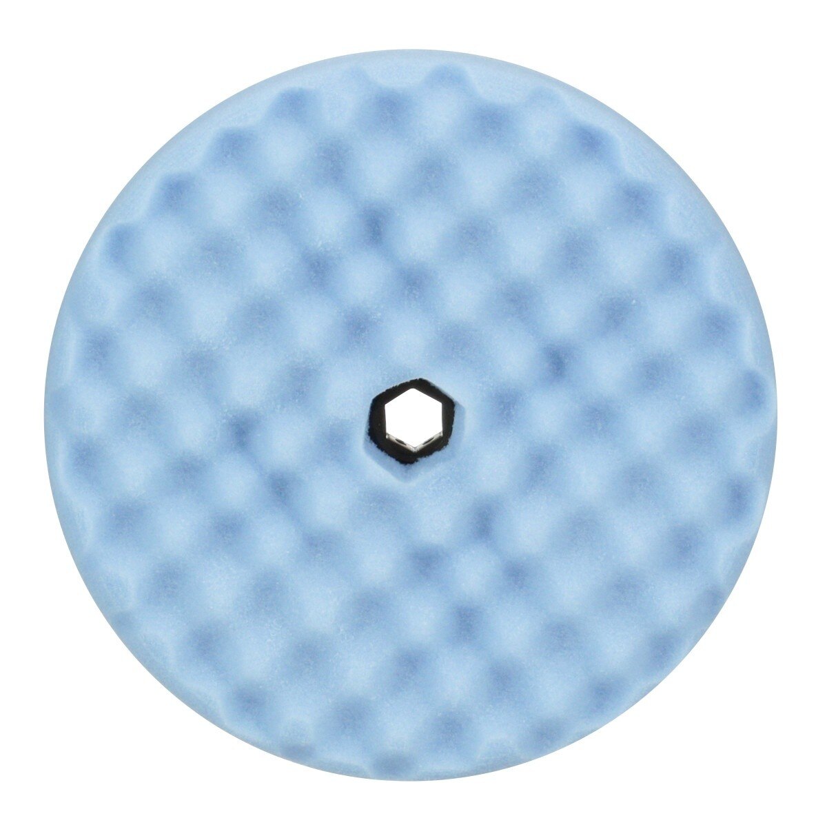 3M 05708 Hookit Ultrafine Foam Polishing Pad, Double Sided Quick Connect, Waffle Face, Blue, 8 in (7100145281)  - (6 Pack) - 2