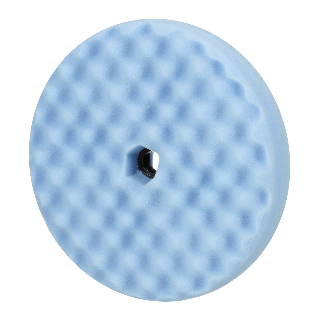3M 05708 Hookit Ultrafine Foam Polishing Pad, Double Sided Quick Connect, Waffle Face, Blue, 8 in (7100145281)  - (6 Pack) - 3