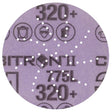 3M 775L Cubitron II Hookit Film Disc, 320+, Purple, 3 in, 300DS 53-Hole (7100145433) (250 Pack)