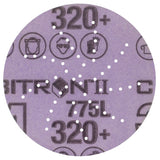 3M 775L Cubitron II Hookit Film Disc, 320+, Purple, 3 in, 300DS 53-Hole (7100145433) (250 Pack)