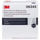 3M Perforated Trim Masking Tape, 5 mm Hard Band, 50.8 mm x 10 m (06345) (7100145500)  - (6Pack) - 3