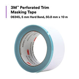 3M Perforated Trim Masking Tape, 5 mm Hard Band, 50.8 mm x 10 m (06345) (7100145500)  - (6Pack) - 4