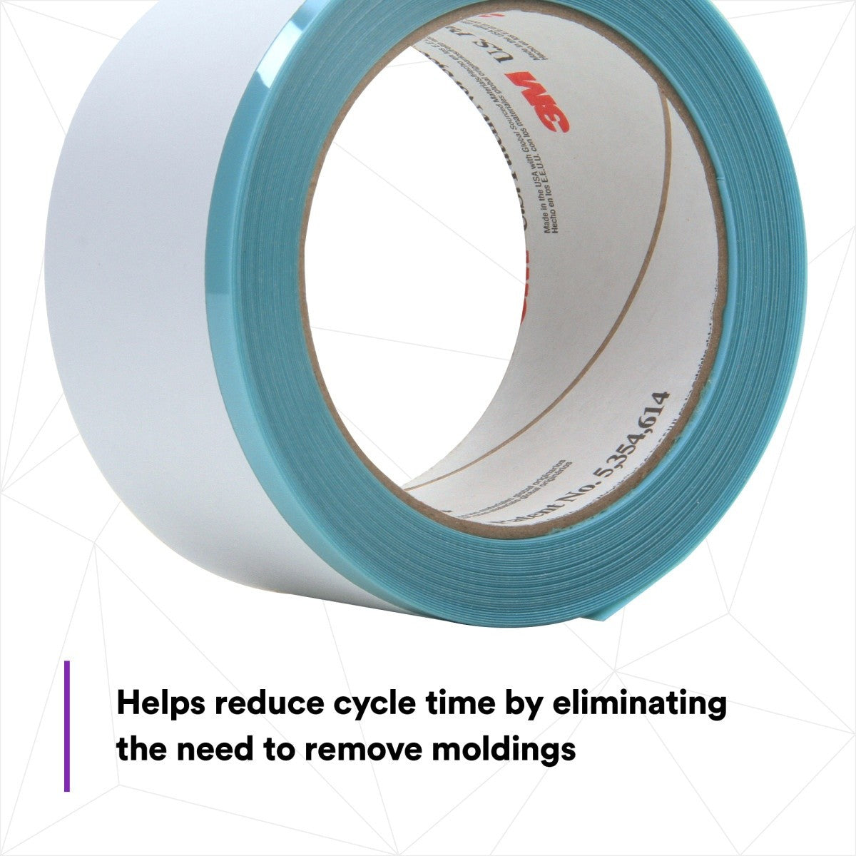 3M Perforated Trim Masking Tape, 5 mm Hard Band, 50.8 mm x 10 m (06345) (7100145500)  - (6Pack) - 5