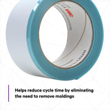 3M Perforated Trim Masking Tape, 5 mm Hard Band, 50.8 mm x 10 m (06345) (7100145500)  - (6Pack) - 5