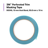 3M Perforated Trim Masking Tape, 10 mm Hard Band, Blue, 50.8 mm x 10 m (06349) (7100145501)  - (6Pack) - 2