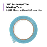 3M Perforated Trim Masking Tape, 15 mm Hard Band, 50.8 mm x 10 m (06348) (7100145502)  - (6Pack) - 3