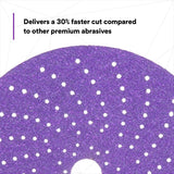 3M 737U 31371 Cubitron II Hookit Abrasive Disc, 6 in, 80+, Purple (7100147539) (200 Pack) - 5