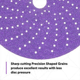 3M 737U 31371 Cubitron II Hookit Abrasive Disc, 6 in, 80+, Purple (7100147539) (200 Pack) - 6