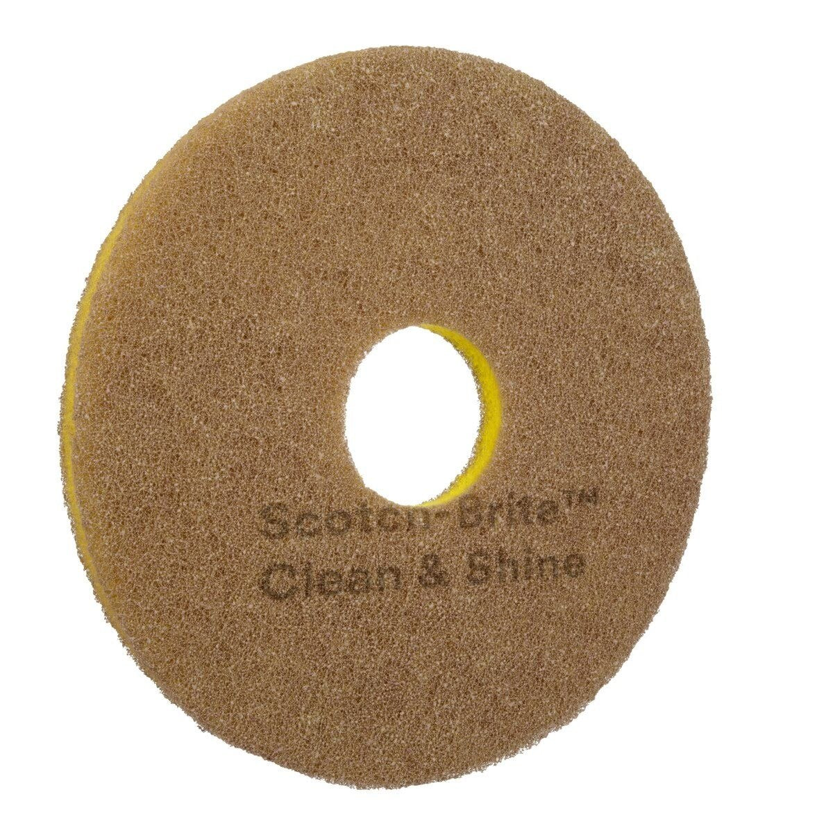 3M Scotch-Brite Clean and Shine Pad, Brown, 13 in (7100148049)  - (5Pack) - 2