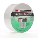 3M 3903 Vinyl Duct Tape, White, 2 in x 50 yd, 7.3 mil, Individually Wrapped (7100148262)  - (24Pack) - 2