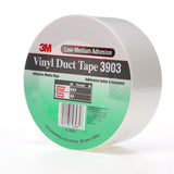 3M 3903 Vinyl Duct Tape, White, 2 in x 50 yd, 7.3 mil, Individually Wrapped (7100148262)  - (24Pack) - 3