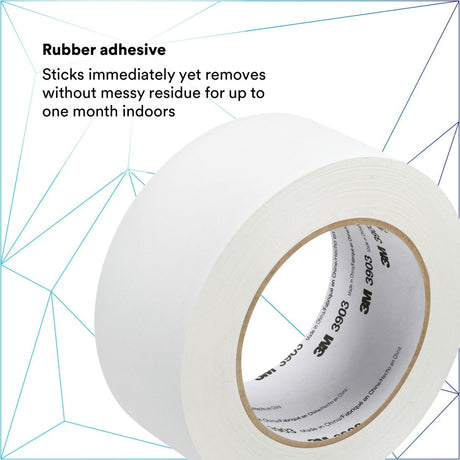 3M 3903 Vinyl Duct Tape, White, 2 in x 50 yd, 7.3 mil, Individually Wrapped (7100148262)  - (24Pack) - 5