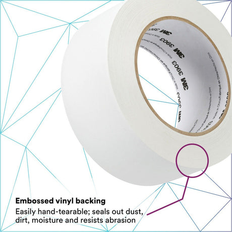 3M 3903 Vinyl Duct Tape, White, 2 in x 50 yd, 7.3 mil, Individually Wrapped (7100148262)  - (24Pack) - 6